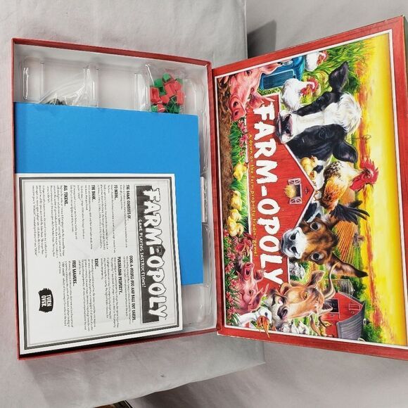 FARM-OPOLY Property Trading Board Game - Farmopoly NEW Ooen Box - Picture 2 of 5